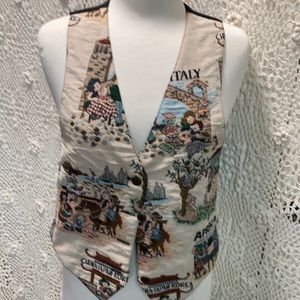 Vintage Nadia tapestry vest small